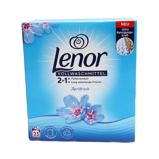 [13498] Lenor Waschpulver 1625g Aprilfrisch 25WL