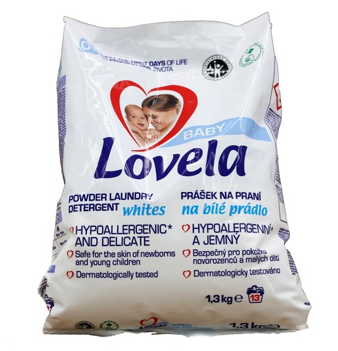 [13500] Lovela Waschpulver 1,3kg Baby White 13WL