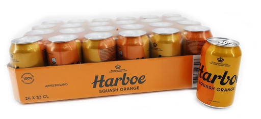 [13413] Harboe Squash Orange 24x330ml Can