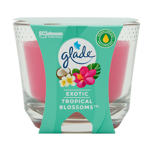 [9159] Glade Duftkerze  224gr Exotic Tropical Blossoms