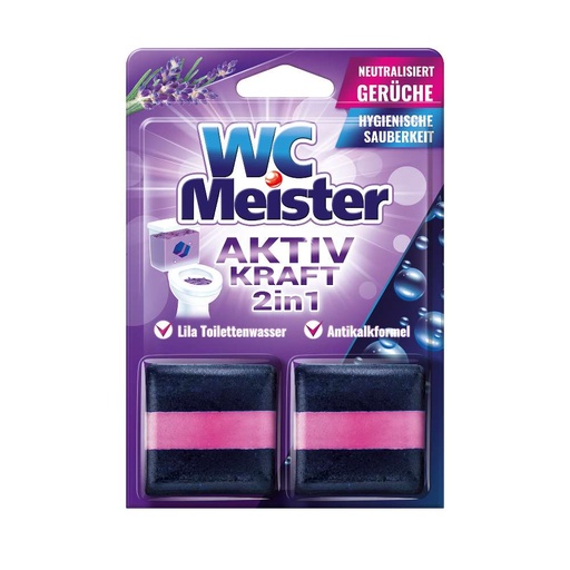 [6530] WC Meister WC-Spülkasten Tabs TWINPACK Lavendel