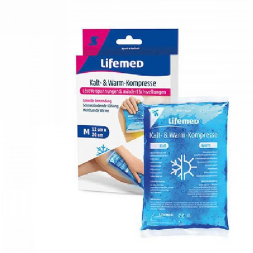 [2650] Lifemed Kalt-Warm-Kompresse 29 cm x 12 cm blau, Größe L 