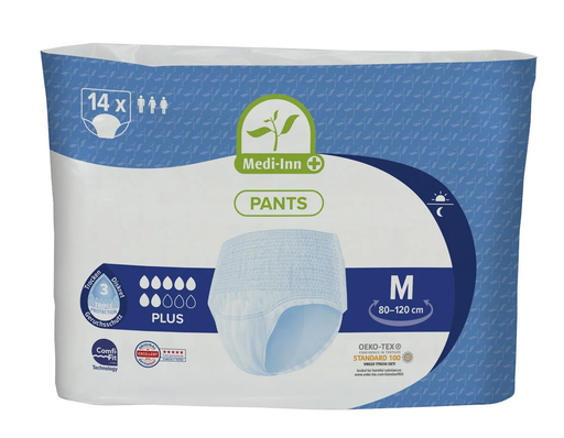 [8832] Medi-Inn®" 14 Stück Einweg-Pants weiss "PLUS" Gr. M