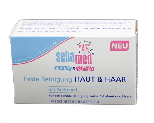 [13718] sebamed Baby & Kind Feste Reinigung Haut & Haar 100g