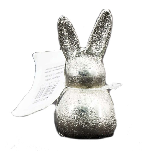 [10151] Osterhase aus Aluminium sitzend 3,5x6,8cm