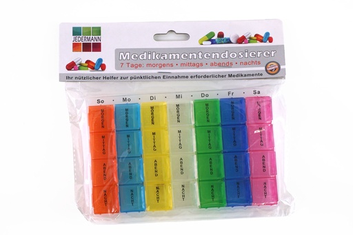[14803] Pillenbox colorful 7-Tageansicht