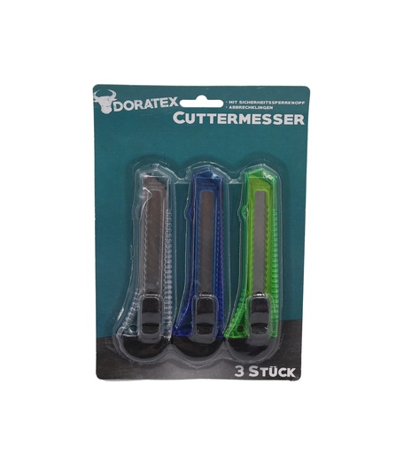 [14759] Cuttermesser Universal transparent, 3er