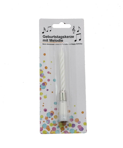 [14776] Geburtstagskerze mit Musik 12,5cm