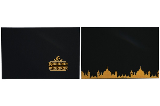 [14536] Platzset 45x30cm Filz mit Spruch "Ramadan", schwarz