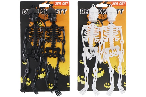 [13576] Halloween Deko "Skelette",2er Set, 24,5x6cm