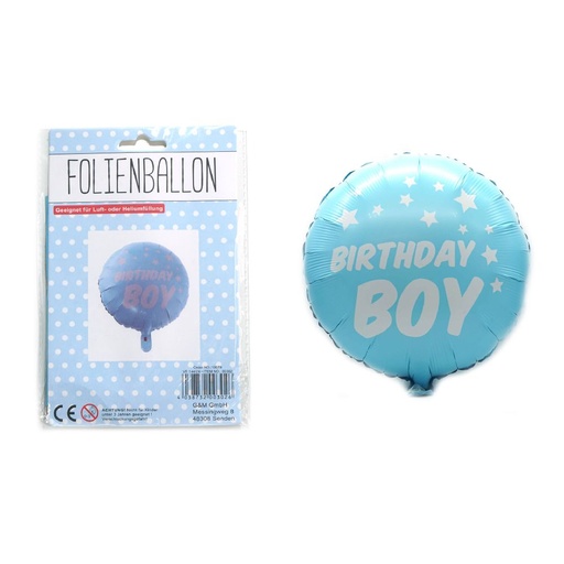 [7761] Kinderparty / Babyshower Folienballon "Boy", Refill