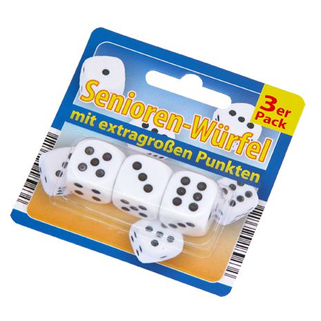 [4030681023711] Senioren Würfel 3 er Pack 