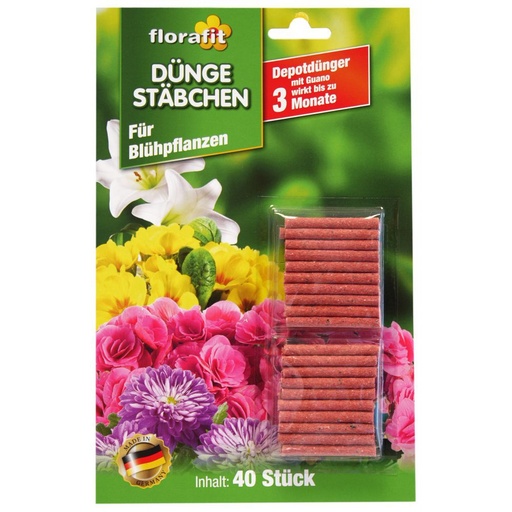 [4026085022504] florafit Düngestäbchen für Blühpflanzen 40er