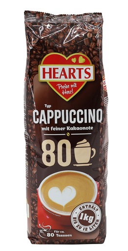 HEARTS Cappuccino m. f. Kakaon. 1kg STBT