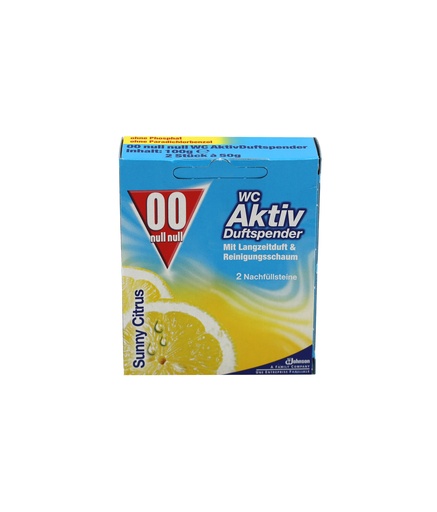 [15169] 00 Null Null WC Aktiv Nachfüller Duftspender Sunny Citrus 2x50g