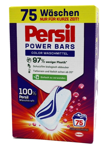 [13813] Persil Waschmittel-Bars 75Stück Power Bars Color