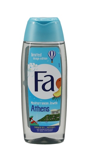 [15361] Fa Duschgel 250ml Mediterranean Jewels Santorini Jasmin & Pfirsich