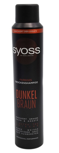 [14324] Syoss farbiges Trockenshampoo Dunkel Braun 200ml