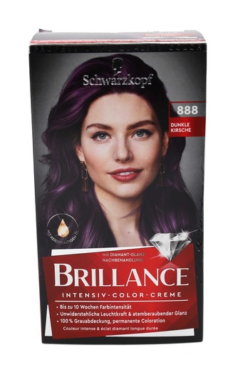 [14334] Schwarzkopf Brillance Haarfarbe 888 Dunkle Kirsche