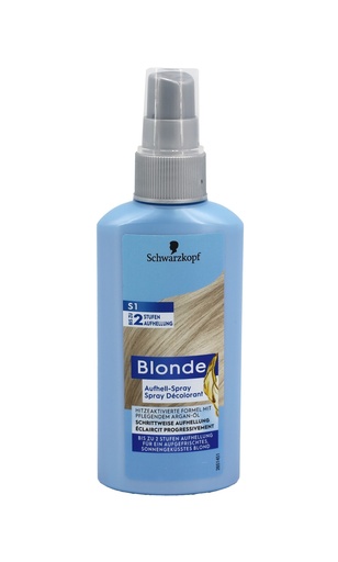 [15935] Schwarzkopf Blonde Aufhell Spray S1 125ml mit Argan Öl bis zu 2 Stufen Aufhellung