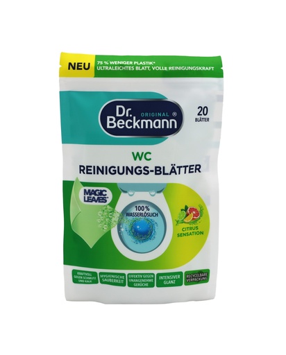 [16265] Dr.Beckmann Magic Leaves WC Reinigungs Blätter Citrus 20er