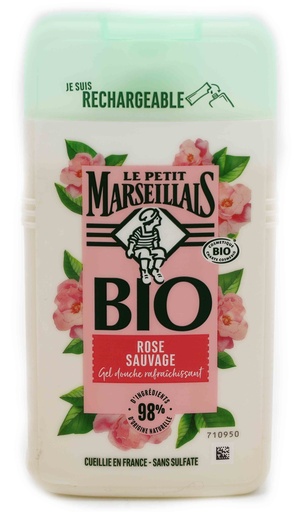 [13841] Le Petit Marseillais Erfrischendes Duschgel Wildrose Bio 250 ml