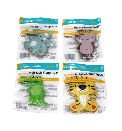 [15075] "Lifemed" Kalt- & Warm-Kompressen 10 cm x 10 cm für Kinder