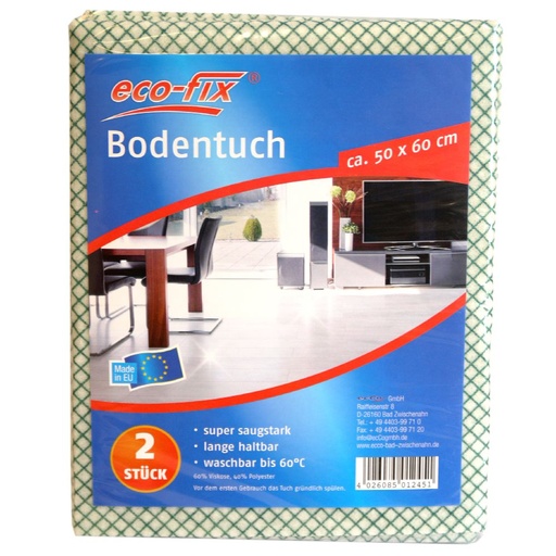 [3490] eco-fix Bodentuch Vlies 2er 50x60 cm