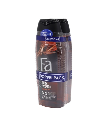 [11940] Fa Dusche 2x250ml Men Dark Passion