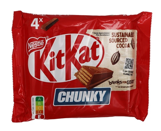 [9393] Nestlé KitKat Chunky Milk 4x40gr