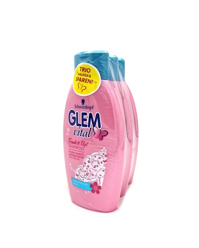 [14560] Glem Vital Shampoo Passionsblüte Fresh it up 3x350ml