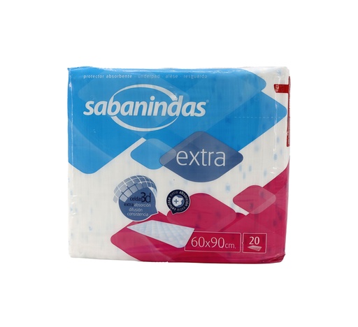 [P0000057] SABANINDAS extra Bettschutzeinlage 60x90 cm 20Stk.