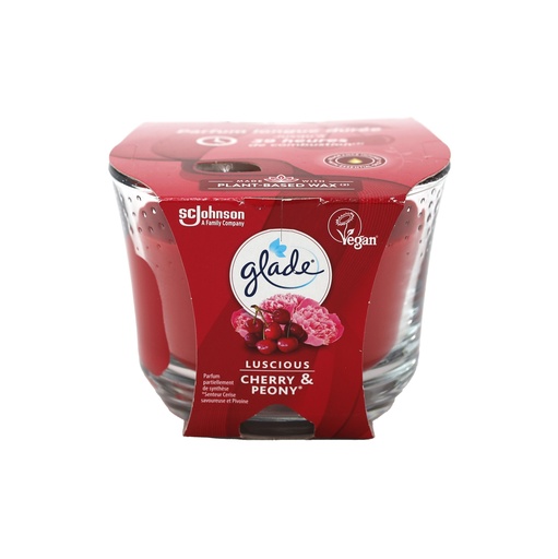 [P0000401] Glade Duftkerze Lucious Cherry & Peony Essential Oils 224g