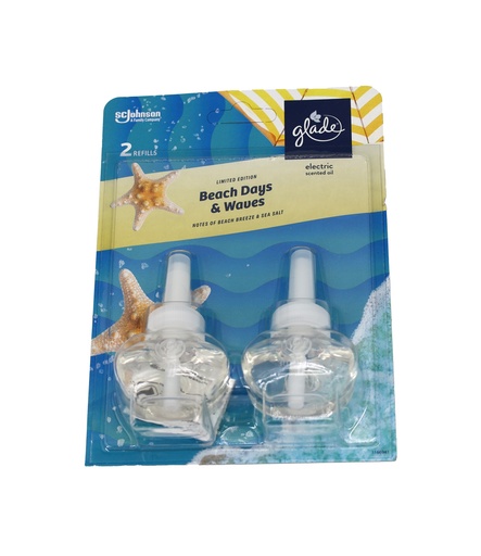 [P0000404] Glade Duftstecker Nachfüller Beach Days & Waves 2x20ml