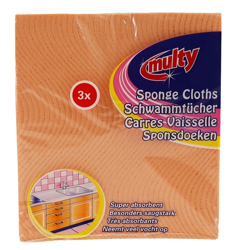 [P0000757] Multy Super saugfähig Schwammtücher 3er