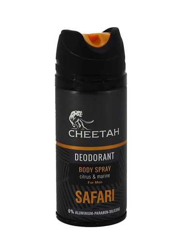 [P0000850] Cheetah Deospray 150ml Men Safari
