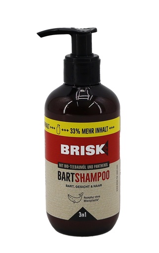 [P0000905] Brisk Bart Shampoo 200ml 3in1