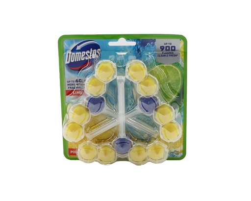 [P0001091] Domestos WC Steine Power 5 3x50g Lime