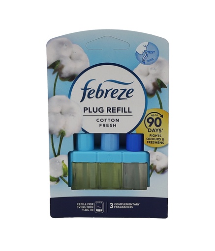 [P0001124] Febreze 3Volution Air Freshener Plug-In Nachfüller Cotton Fresh 20ML