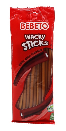 [P0001129] Bebeto 180g Wacky Sticks Cool Cola