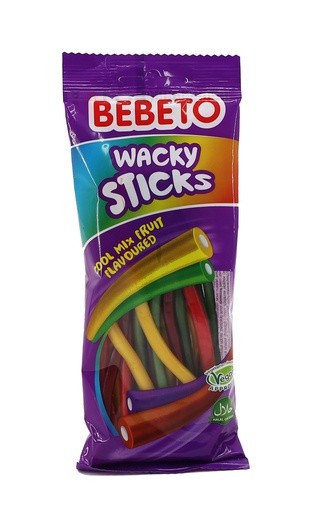 [P0001130] Bebeto 180g Wacky Sticks Cool Mix Fruit