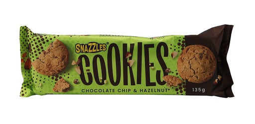 [P0001164] Snazzles Normaler Keks 135g Chocolate Chip & Hazelnut