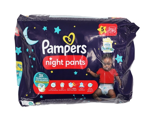[P0001303] Pampers Night Pants 21Stück Size 5 Night (12-17kg)