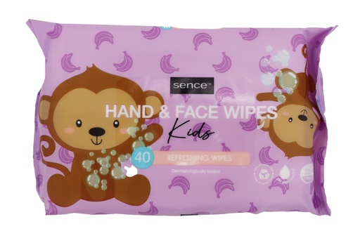 [P0001306] Sence Feuchttücher für Babys 40Stück Hand & Face Refreshing Kids