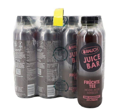[P0001435] Rauch Eistee Juice Bar Heidelbeer-Himbeere 12 x 0,5Liter
