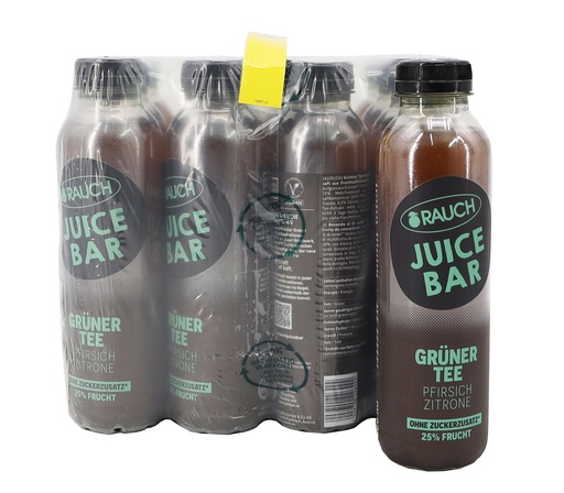 [P0001456] Rauch Eistee Juice Bar GrünerTee-Pfirsich-Zitrone 12 x 0,5Liter