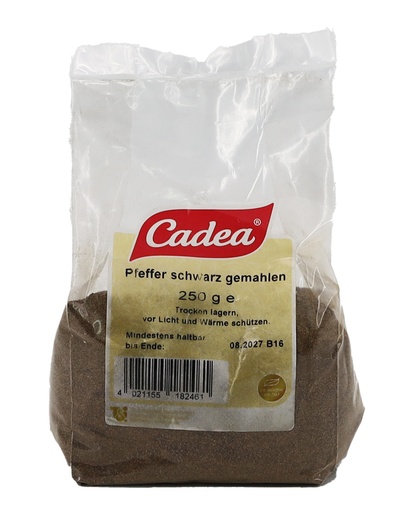 [P0001518] CADEA Pfeffer schwarz gemahlen 250g BT