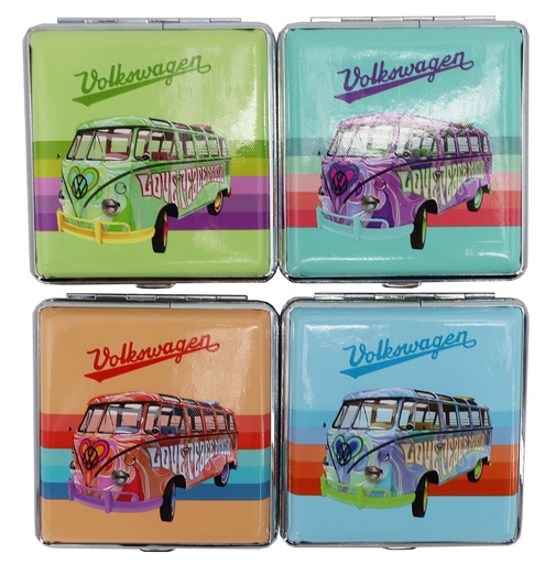 [P0001577] VW Zigarettenetui Zigarettenbox Hippie Style