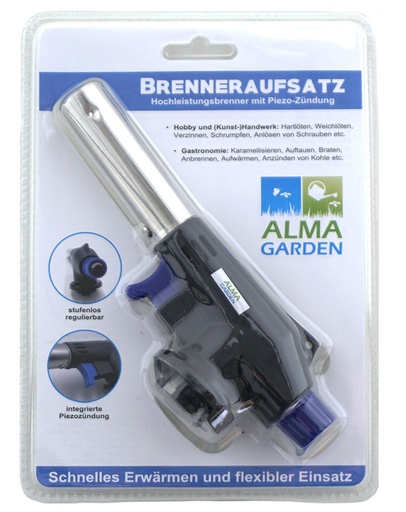 [P0001593] Unkrautbrenner Aufsatz für Gaskartuschen mit Piezozündung