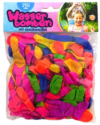 [P0001594] Wasserbomben bunt, 250 Stück